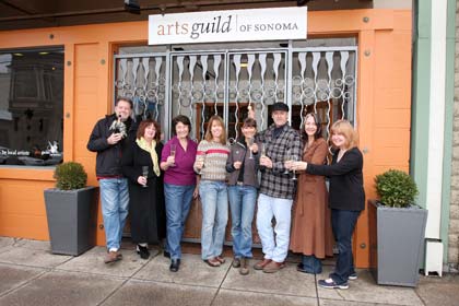 Shown here are Kirk Hinshaw, Wendy Phillippay, Thena Trygsted, Katie Richardson, Lyn Brede, Martin Munson, Susan Lindstrom and Barbara Aliza.