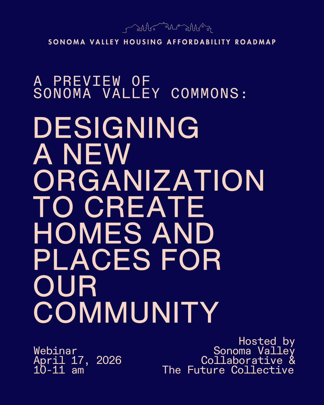 Sonoma Valley Collaborative Announces the Sonoma Valley Commons – Webinar 4/17