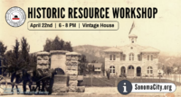 Historic Resources Workshop – April 22