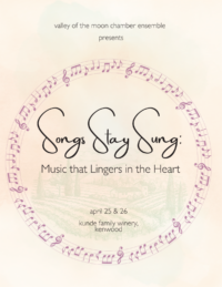 Valley of The Moon Chamber Ensemble Spring Concert