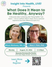 Insight Into Health – What Does It Mean to Be Healthy – 8/24 3-4:30