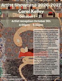 Artist Carol Kelley’s Work Featured at Sonoma Library Oct. 1-31